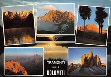 Cartolina Dolomiti tramonto