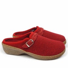 BIOLINE SUNNY CIABATTE IN PURA LANA VERGINE FONDO GOMMA TACCO MEDIO