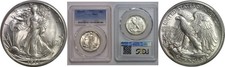 1944-S Mezzo dollaro Walking