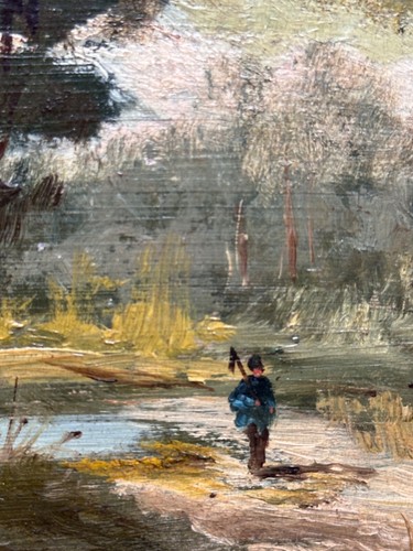 Antico quadro scuola - quadro, 19°