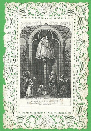 Santino merlettato notre dame - santino, notre-dame