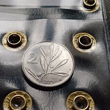 Moneta Repubblica Italiana 2 Lire Ulivo 2001 Non Comune Fior Di Conio Lotto 378 