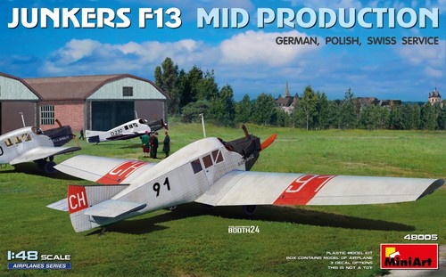 Miniart 48005 junkers f13 mid - junkers,