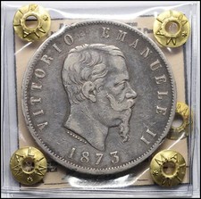 Regno d'italia 5 Lire 1873