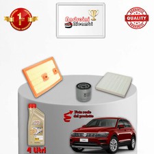 KIT TAGLIANDO 3 FILTRI E OLIO xVW TIGUAN II 1.4 TSI 92KW 125CV DAL 2016 ->