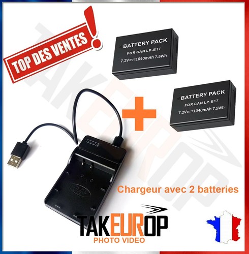 Lot chargeur 2 batteries - lot,