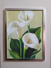 Quadro dipinto a mano fiori