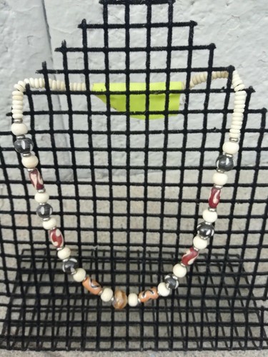 Collana con perle osso e - collana,