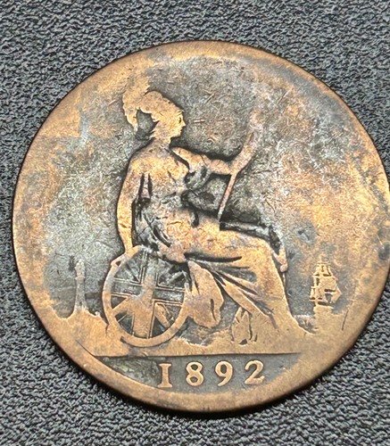 1892 penny victoria - un,
