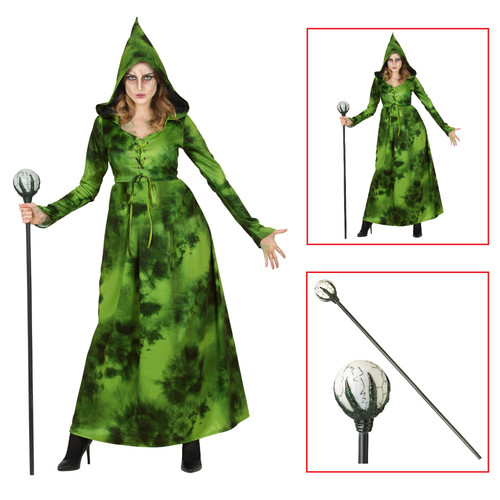 Costume con accessori strega - con,