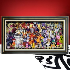 Digimon Avventura Personaggio Cartoni Animati Famiglia Arte Pittura 3D Carta Intaglio Decorazione