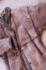 Vero montone Vintage originale con pelliccia Jose Risco come nuovo