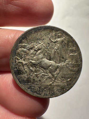 Lira 1915 quadriga - lira, italia