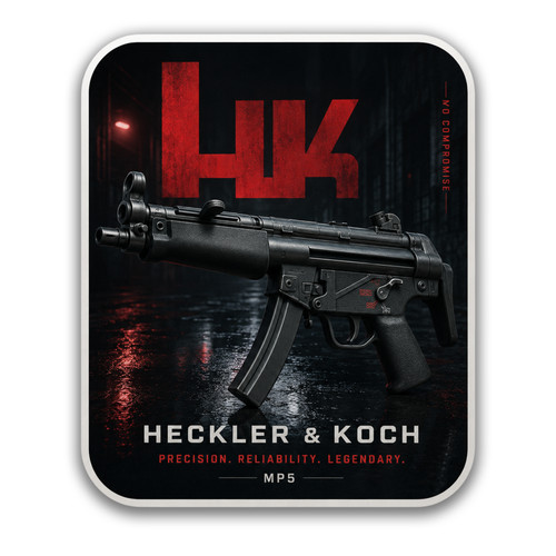 Adesivo mp5 pollici - adesivo, hk