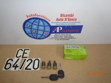 KIT BLOCCHETTI CILINDRETTI IMPARIGLIO C/CHIAVI 3PZ 2 CHIAVI LANCIA Y ->2003