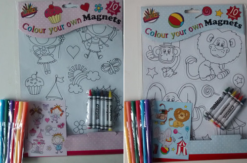 Colora tuoi magneti frigo - colora,