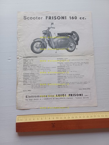 Frisoni 160 scooter - , depliant