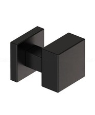 POMO PER PORTA NERO QUADRATO