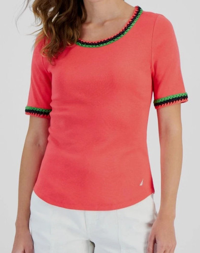 Nautica rouge top - ~,