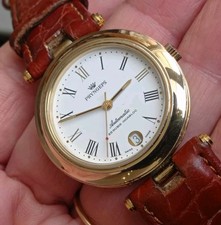 PRYNGEPS automatico SWISS M ETA 2824 orologio vintage uomo PL ORO Movim A Vista 