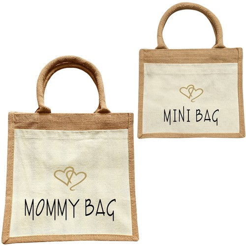 Borsa iuta mommy bag mini - borsa,