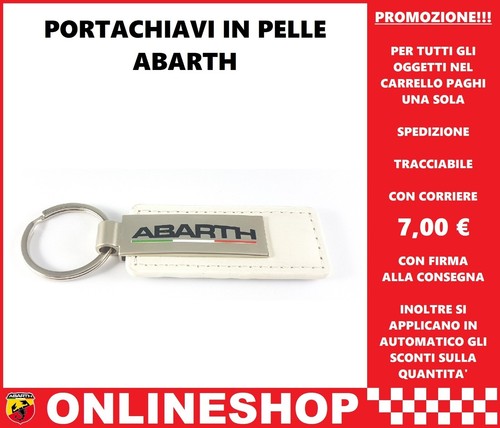 Portachiavi abarth pelle color - pelle,