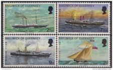 Guernsey 1972 navi da battaglia seconda guerra mondiale ferrovie navi prigioni galleggianti vela 4v