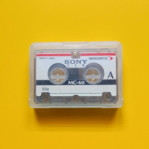 Microcassette sony micro - microcassette, mc