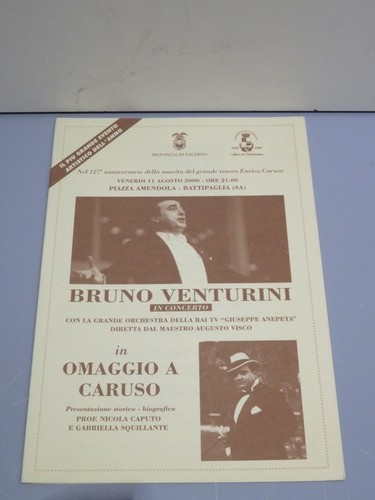 Vecchio invito concerto - concerto, bruno