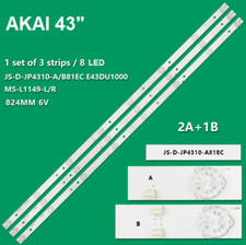 KIT 3 BARRE STRIP LED TV 43"