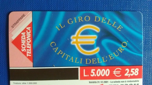 Scheda telefonica giro - il,