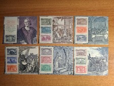 13893- Serie completa 6 foglietti Colombo varietà ColombG **/MNH nuovi non lingu