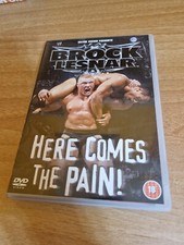 WWE WWF ECW DVD WRESTLING BROCK LESNAR HERE COMES THE PAIN PAL 1^STAMPA