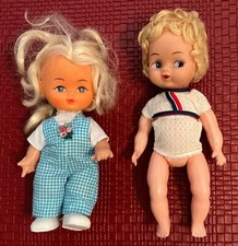 Vintage Dolls x2 Made In Hong