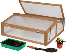 Serra Fredda Legno Telaio Casella Aiuola Alta Fioriera 90x82cm