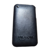 Custodia COVER HARD CASE IN ECO PELLE APPLE IPHONE 3G 3GS A1241 A1303 NERO