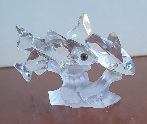 Tre pesci cristallo swarovski - cristallo,