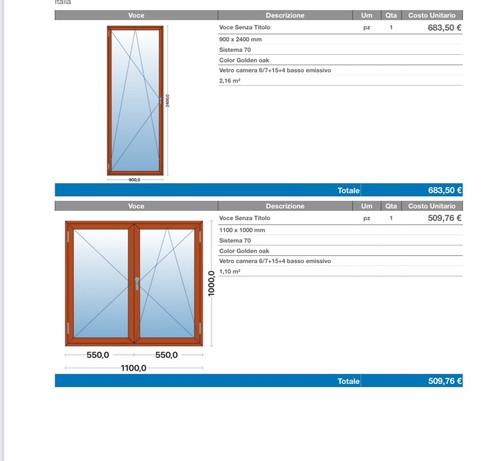 Finestre pvc misura - in,