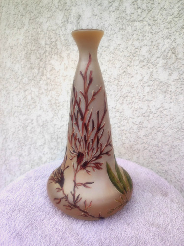 Vase signé legras dégagé - vase,