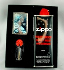 Zippo Accendino Set Regalo Mystery Man - Space NUOVO con Benzina e Pietre refrattarie
