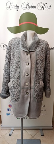 Pearl grey shearling - grey,