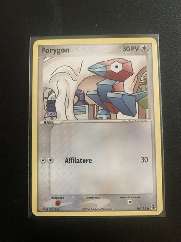 Carta pokémon porygon - carta,