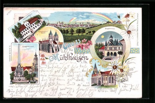 Litografia mühlhausen - litografia, mühlhausen/th