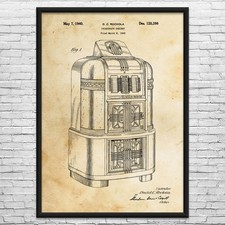 Jukebox Patent Wall Art