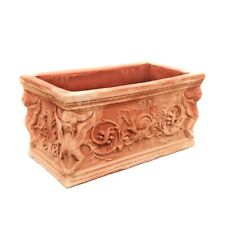 Vaso fioriera Cassetta Rettangolare in Terracotta Artistica resistente Gelo