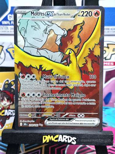 Pokemon moltres del team - moltres, ex