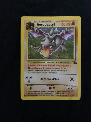 Pokemon holo aerodactyl - aerodactyl, fossil