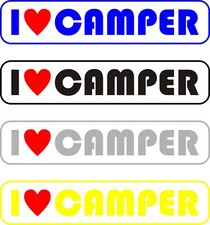 adesivo i love camper a scelta