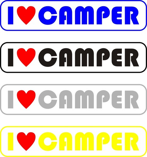 Adesivo love camper scelta - love,