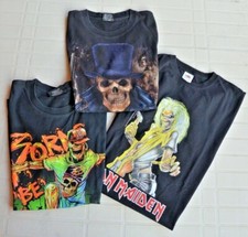 LOTTO 3 T SHIRT IRON MAIDEN